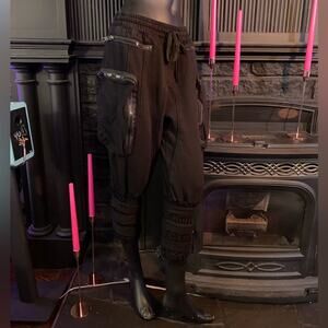 Darker Wavs Unisex Drop Waist Sweatpants w/ Zipper Pockets – Edgy & Comfortable